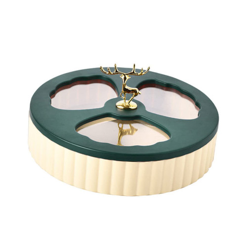 NOLITOY 1pc Candy Plate Dried Fruit Plate Snack Container Glass Tray Decorative Tray Nut Serving Platter Plastic Nuts Container Cheese Platter Board Creative Tray Christmas Snack Box Glass