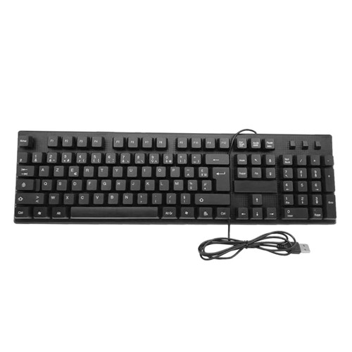 KONTONTY Keyboard PC Keyboard Electronic Keyboard Wired Keyboard USB Wired Keyboard Abs Wired Arabic Work Keyboard for Laptop Work Keyboard USB Keypad Keyboard Wired Office Keyboard