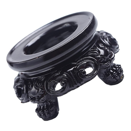 Alipis Crystal Ball Base Metal Brackets Round Sphere Stand Sphere Globe Wood Base Home Ornament Crystal Balls Display Stand Resin Crystal Sphere Stand Crystal Balls Support Black Riser