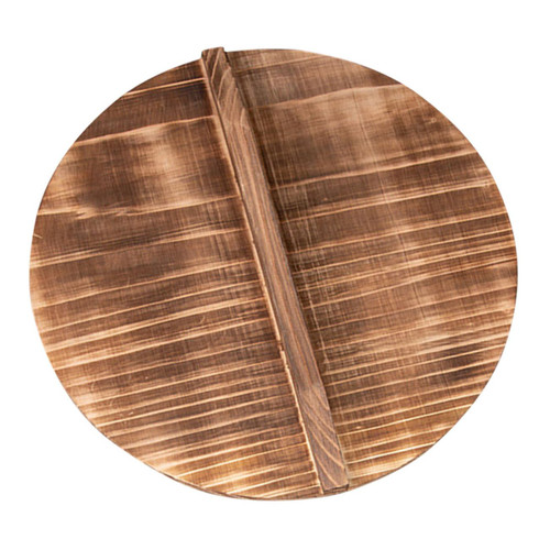 Happyyami tools wok cover cooking tool wok pot cover anti-overflow pot cover household pot cover kitchen pot cover wood wok lid wok accessories protective lid Splash Cover round wooden