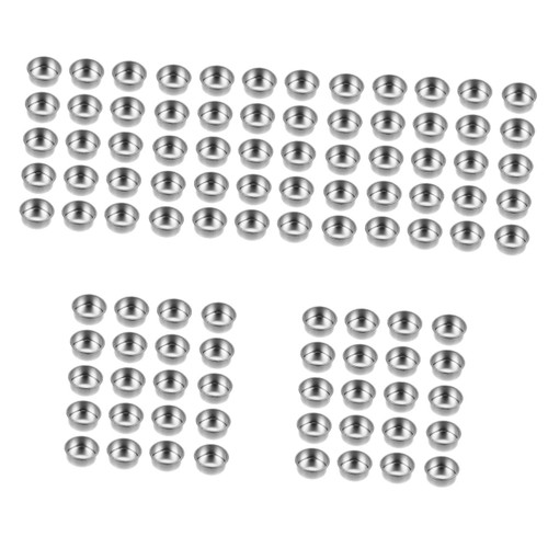 NOLITOY Metal Candle Cups Metal Candle Cups 100 Pcs Candle Empty Cup Bulk Taper Candles Retro Home Decor Mini Plastic Containers Tealight Candle Cups Empty Candle Tins Holder for Candle