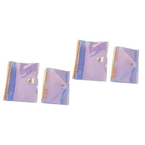 STOBOK 4 Pcs A5 Notebook A5 Binders Journal Binder See Through Binder Leather Diary Cover A6 Journal Cover Shell Loose Leaf Loose-Leaf Book Travel Leather Binder Travelers Notebook Cover