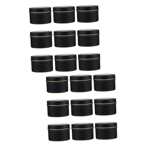 TEHAUX 20 pcs Retro Candle tin can Candles Bulk Scented jar Candles Bulk Candle Jars Candle tins with lids 4oz Candle containers Candles tins DIY Candle tin Iron Candle tin DIY jar Round
