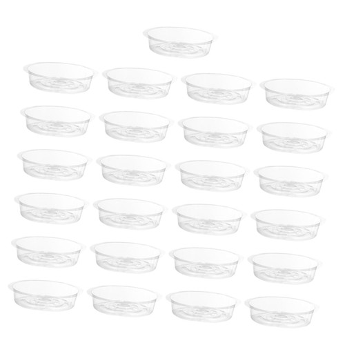 Happyyami 25pcs Flower Pot Tray Garden Pot Saucer Plastic Pot Trays Plastic Plants Saucers Large Indoor Planter Large Indoor Plants Planters for Indoor Plants Gardening Supply Flowerpot Tray