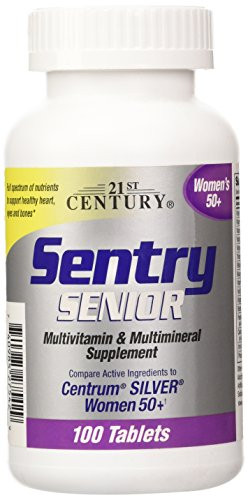 21st Century Sentry Senior Women 50 Plus Tablets, 100 Count
