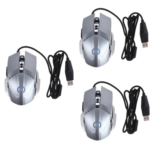 UKCOCO 3pcs Mechanical Mouse LED Game Silent Gaming Gaming Mouse for Laptop Wired Laptop Mouse Computer Mouse Wired Mouse Wired Gaming Mouse LED Mouse Wired Switch Man