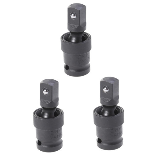 DOITOOL Socket Wrench Connectors 3pcs Socket Wrench Tool Set Socket Wrench Connectors Pneumatic Wrench Set Universal Sleeve Black Socket Wrench Set Craftsman Socket Wrench Sets