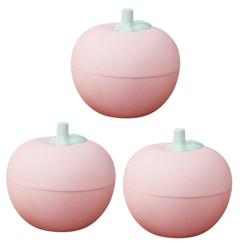 BESTOYARD 3pcs Apple shaped dried fruit plate salad plate fruit tray with lid christmas candy dish snacks bowl containers for fruit snack container for plastic aldult snack bowl