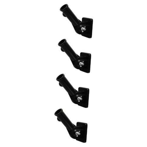 Happyyami 4 pcs flagpole Base Garden Flag Stand Flag Bracket Holder American Flag Pole Bracket Metal Signs Adjustable Base Outdoor Sign flagpole mounting Bracket Flag Pole mounting Base RV