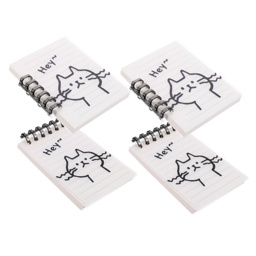 MAGICLULU Notebook 4Pcs notebook note book groceries tag notepad note pad decorative planning pads multi-use memo pads memorandum loose-leaf book pocket book carry writing board paper