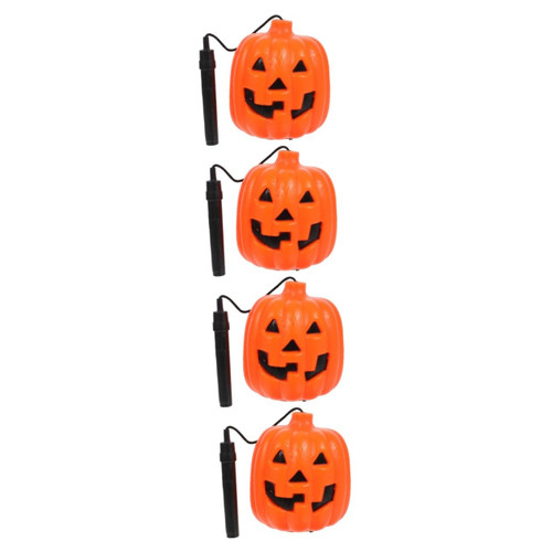 BESTOYARD Pumpkin Night Light 4pcs Spider Jack-O-Lantern LED Lanterns Dining Table Decor Halloween Decor Jack o Lantern Light Spooky LED Light Plastic Halloween Party Decor Pumpkin Decor