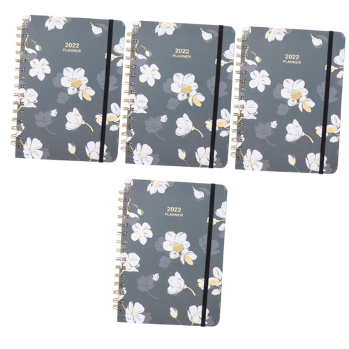 MAGICLULU 4 pcs 2022 2022 Agenda desktop calendar spiral notepads office notepad 2022 Monthly Planner the office notebook 2022 planner calendar Multi-purpose Notepad Note Pad Study Notepad