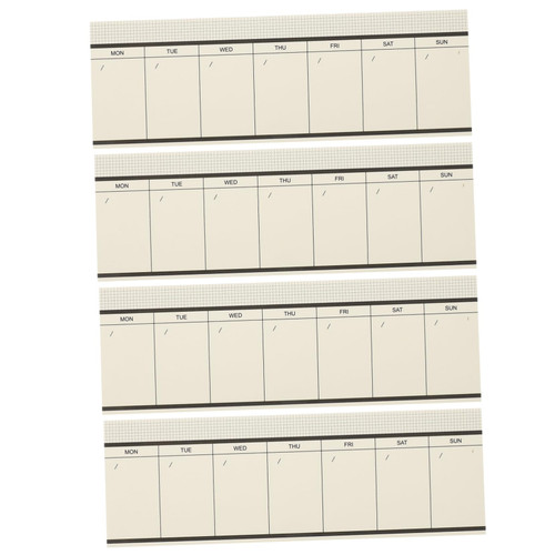 LAPYAPPE 4Pcs Weekly Plan Sticky Notes Office Notebook Business Notebook Calendar Notebook Planner Notebook to do List Notebook to-do List Practical memo Pads Creative memo Pads Note pad