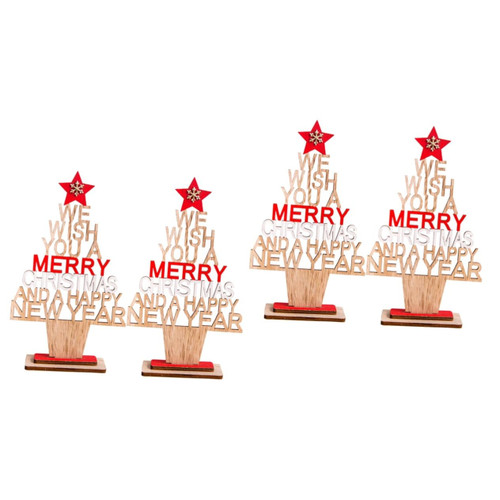 BESTOYARD 4 pcs Wooden Christmas Tree Desktop Adorn Ornament Wood Christmas Tree Tabletop Decor Christmas Bottle Brush Trees Christmas Wooden Ornaments Small Desk Decor Plaque 3D Pearlescent BESTOYARD 4 pcs Wooden Christmas Tree Desktop Adorn Ornament Wood Christmas Tree Tabletop Decor Christmas Bottle Brush Trees Christmas Wooden Ornaments Small Desk Decor Plaque 3D Pearlescent