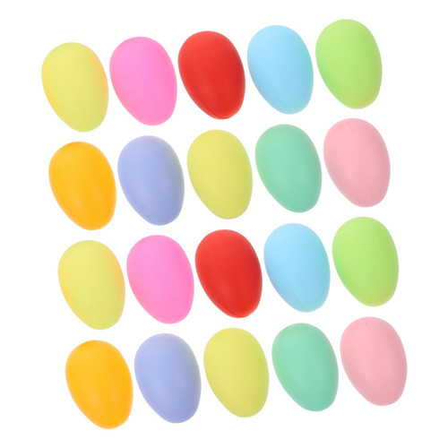 EXCEART 50pcs Imitation Eggs Paintable Easter Eggs Easter Tree Decorations Easter Blind Eggs Spring Decorations Bulk Mini Toys Paint Kit for Kids DIY Egg Decor Kids DIY Eggs Kids Egg Toys