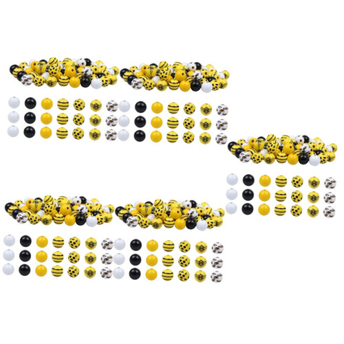 SEWACC 700 Pcs Colored Wooden Beads Wood Beads Garland Round Wooden Wood Beads for Crafts with Holes Hand Jewelry Wooden Crafts Wood Crafts for Wood bee Beads Charms Beads Loose Bead