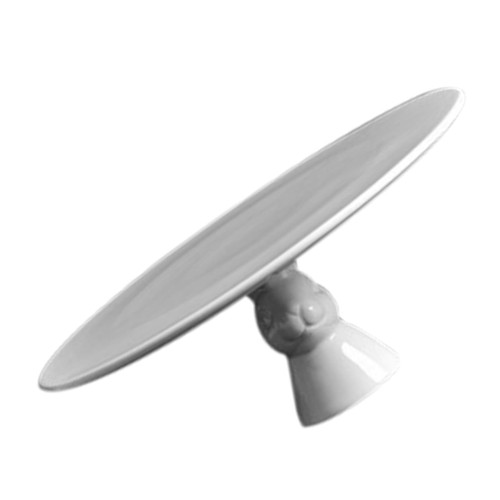 Abaodam Cupcake Cake Tray Jewelry Tray Bunny Cake Pan Round Cake Carrier Round Cake Pans Bread Serving Tray Easter Cake Plate Fruit Stand with Base Cake Display Holder Dessert Serving Dish