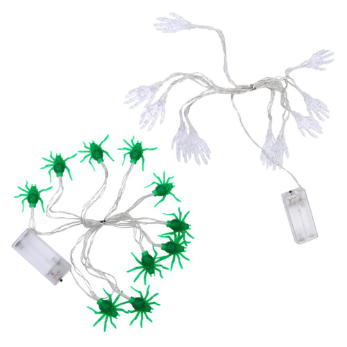 BESTOYARD 2pcs 10 Halloween String Lights Color Light String Halloween Garden String Lamp Halloween Decoration Outdoor String Light Outdoor Decor LED String Decor LED String Light Halloween