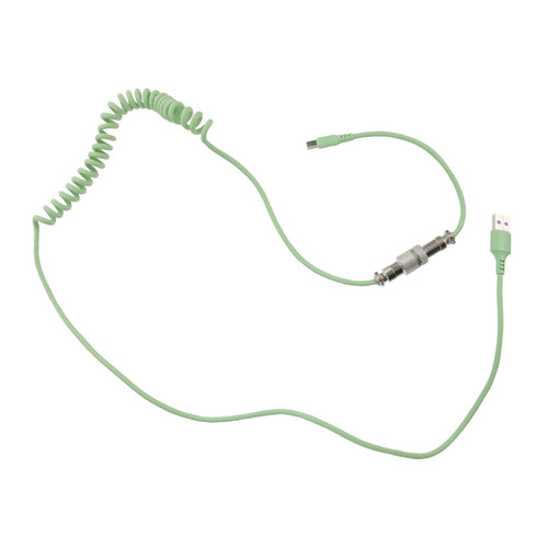 UKCOCO 1 Set Keyboard Spring Wire Coiling Keyboard Cable Type- c to USB- a Cable USB Keypad USB b Cable Connector Cable Coiled Cable USB-c Keyboard Cable Light Green USB