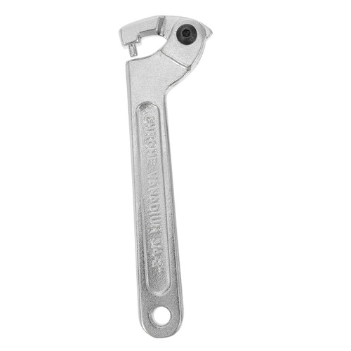 Uonlytech 1pc Hook head crescent wrench socket wrench adjustable wrenches hand bike c spanner wrench adjustable c spanner - shaped Hook Wrench Portable Hook Wrench Tool Simple Wrench pedal