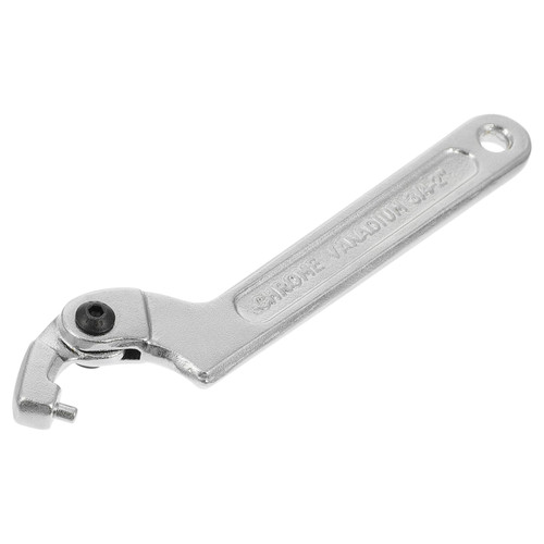 OSALADI 1pc Hook Head Crescent Wrench C Spanner Hook Wrench Adjustable Spanner Wrench - Shaped Hook Wrench Bike Wrench Bike Pedals Hook Spanner Portable Hook Wrench Tool Useful Spanner