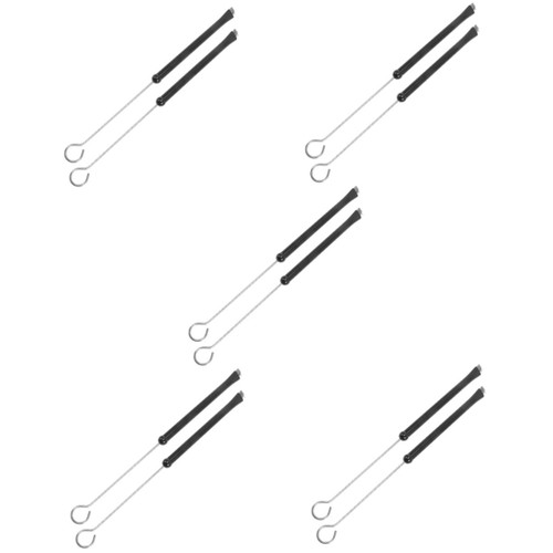 ERINGOGO 10 pcs percussion brushes for drums drum brush kids drumstick snare brushes brush for drums durable brush wire drum sticks Accessories jazz drum steel wire the brush Metal major
