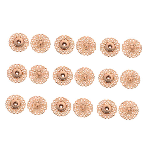 EXCEART 10 Pairs Snap Button Sew- on Snap Buttons Press Buttons for Clothes Press Studs Buttons Metal Buttons Snaps for Leather Metal Snaps Overcoat Buttons Overcoat Buckle Clothes Snap