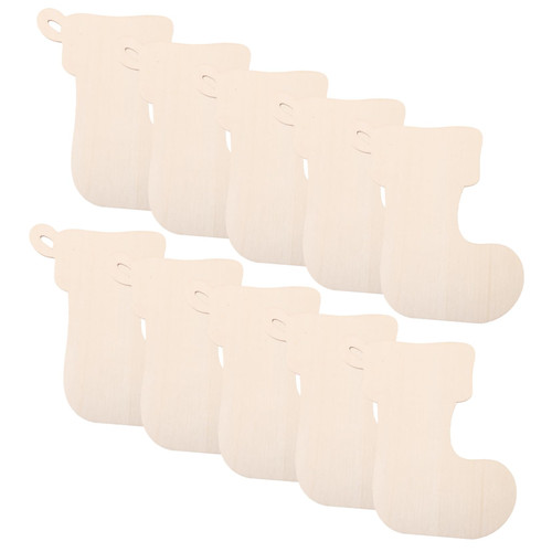 VILLCASE 10Pcs Graffiti Colored Graffiti Pendant Christmas Cutouts Christmas Painting Ornament Xmas Cutouts Unfinished Xmas Pendants Graffiti Chips Graffiti Accessory Blank Wood Sawdust