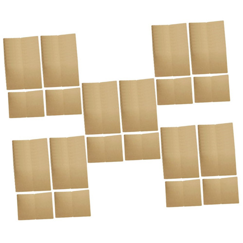 NUOBESTY 100 pcs message card cards for bulk cardstock brown cardstock wedding invitation cards kraft greeting cards birthday cards rustic theme blank cards blank cards 5x7 folded