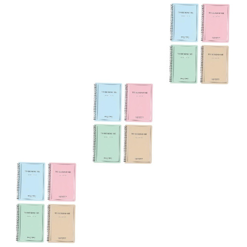 Ciieeo 12 Pcs Notebook Planning Notepad Weekly Planner Spiral Notebook Loose Leaf Notebook Hardcover Spiral Notebook Writing Pad Portable Coil Notepad Paper Notepad Cute