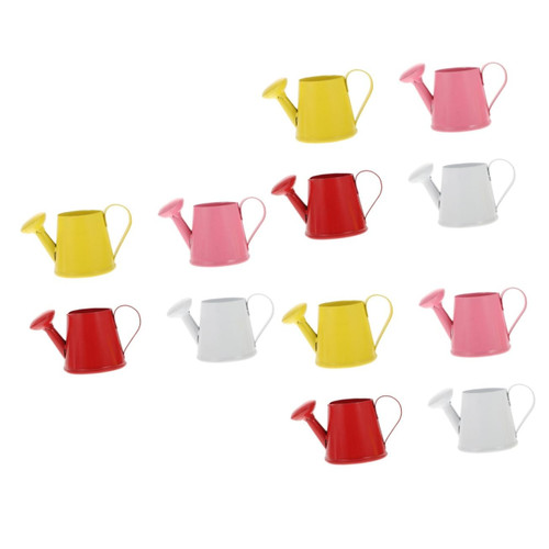 BESTOYARD 12 Pcs Mini Watering can Watering can Decorative Outdoor Decor Miniature Plant Kettle Mini Spray Pot Watering pots for Plants Watering can for Plants Watering can Indoor