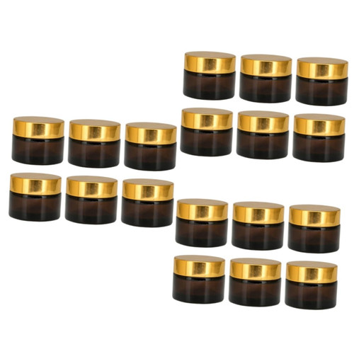 FOMIYES 18 Pcs Shampoo Container Bulk toiletries Makeup Samples Cosmetic Storage Case Small Glass Jars Cream Lotion Container Subpackaging Bottle Travel Accessories Cream Bottles Leakproof