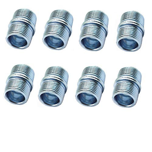 TANG SONG 8PCS 1"/25.4mm Diameter Pole Connectors for 0.047"/1.2mm Thick Wire Shelve Shelving Unit Replacement Storage Shelves Part Metal Rack (Updated Version)