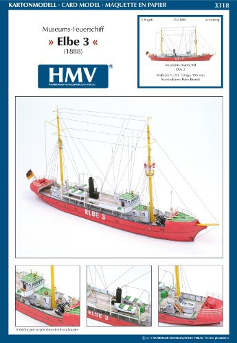 HMV 3318 Papermodel Light Vessel Elbe 3
