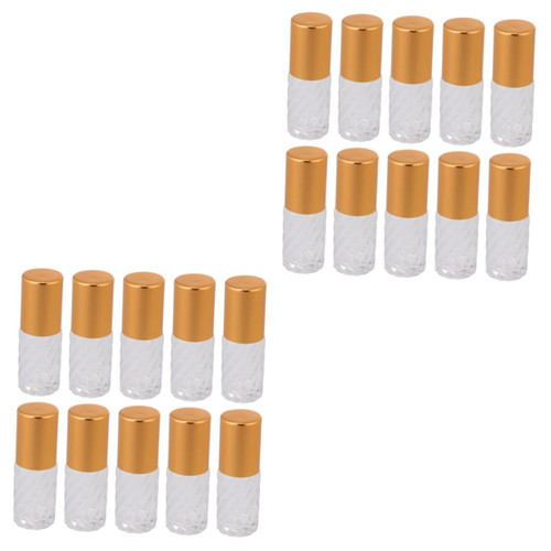 FOMIYES 20 pcs bead roller Perfume Travel Bottles Roller Perfumes jar Essential Oil Roller Roll-on Bottles Rolling Balls bulk Roller bottle Cosmetic bottles essential oil bottle