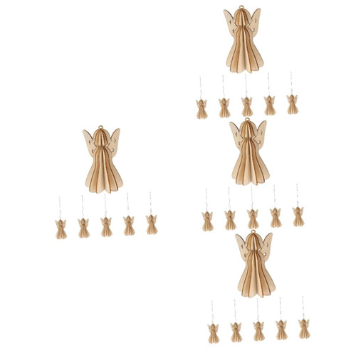 EXCEART 24 Pcs Christmas Three-Dimensional Pendant Wooden Decor Christmas Ornaments Woodsy Decor Hanging Xmas Tree Ornament Wood Christmas Hanging Ornaments DIY Xmas Crafts Lovely Pendants EXCEART 24 Pcs Christmas Three-Dimensional Pendant Wooden Decor Christmas Ornaments Woodsy Decor Hanging Xmas Tree Ornament Wood Christmas Hanging Ornaments DIY Xmas Crafts Lovely Pendants