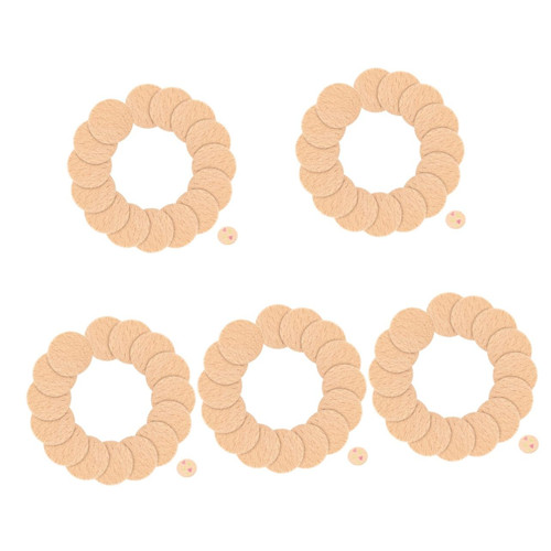 EXCEART 250 Pcs DIY Round Wood Chips Blank Calendar Wooden Crafts Wooden Decor Wood Craft Shape Wood Ornament Tags Blank Wooden Discs Crafting Wood Cutout Round Wood Cutout Wood Decors