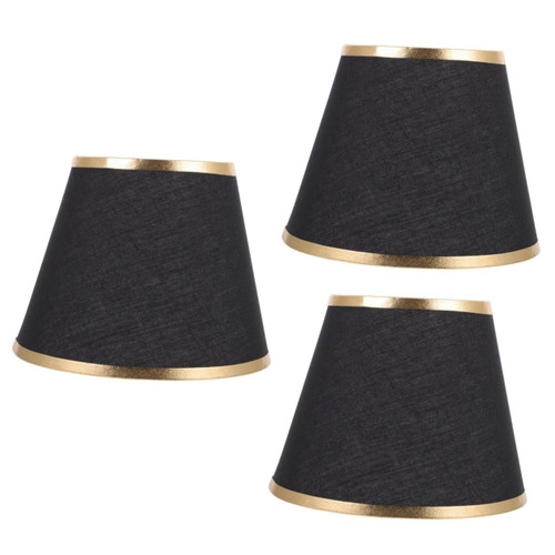 DOITOOL 3 Pcs Lampshade Light Fixtures Ceiling Black Ceiling Light Bubble Chandelier Drum Light Shades Ceiling Lamp Shade Decorative Cloth Lampshade Chandelier Cover Shade for Lamp