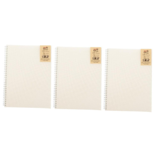 MAGICLULU Grid Notebook 3 Pcs Notebook Spiral Notebooks Notebook for Work A5 Notebook Stationery 2022 Notepad Supplies Paper White Office Stationery Practical Notepad Coil Notepad