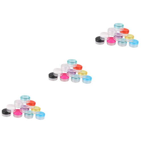 FOMIYES 300 pcs cream box bottle bulk toiletries makeup containers travel lotion bulk face cream jar clear jar cream jar packaging Creams Storage Container Samples Jars Creams Jars round