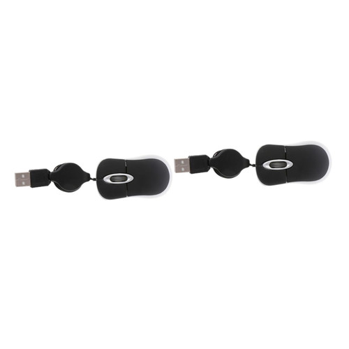 Gatuida 4 pcs Mini Mouse Computer Mouse Retractable Mouse USB Mouse Retractable Cord Mouse Optical Mouse Retractable Cable Little Mouse