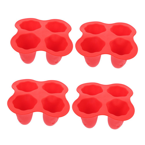 Mobestech Ice Cube Molds 4pcs Ghost Ice Tray Halloween Decor De Para Gelatinas Round Tray Ice Cube Trays Ice Making Molds Halloween Party Ice Molds Halloween Ice Making Molds