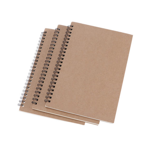 Ciieeo 4Pcs office notebook a5 notebook a5 spiral notebook travelers notebook kraft business notebook diary a5 Lined Journals brown Kraft Notebook Notebook kraft paper daily