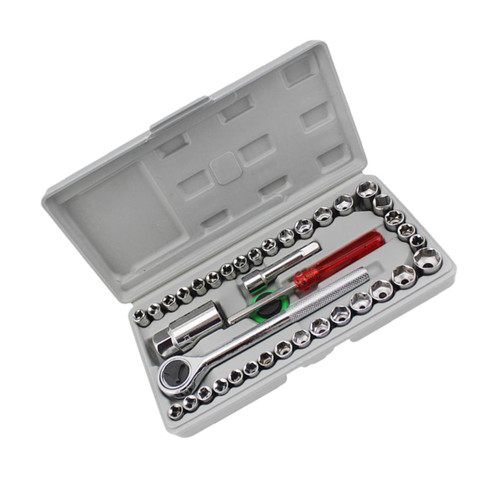 SEWOART 40 1 Car Kits General Household Tool Set Mechanics Combination Wrenches Mechanics Tool Kit Tool Wrench Set Socket Wrench Set Craftsman Socket Wrench Sets Socket Wrench Kits Toolkit