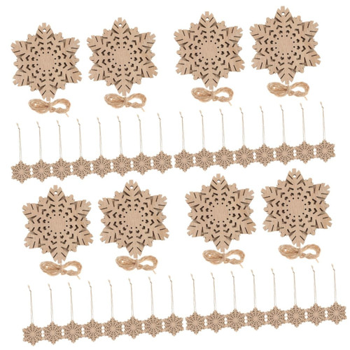 BESTOYARD 40 pcs Double Decorative Wood Chips Wooden Ornaments Wooden Tree Hanging Decor Wood Snowflake Ornaments Wood Hanging Cutout Wood Cutout Wood Decor Christmas Tree 7c Rope Gift BESTOYARD 40 pcs Double Decorative Wood Chips Wooden Ornaments Wooden Tree Hanging Decor Wood Snowflake Ornaments Wood Hanging Cutout Wood Cutout Wood Decor Christmas Tree 7c Rope Gift