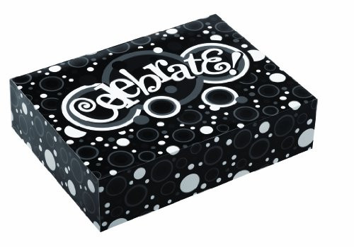 Wilton 415-1689 1-Pack Cupcake Bakery Box, Black/White