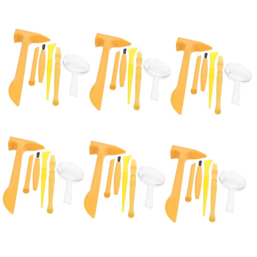 ibasenice 18 Sets Kids Digging Tools Bulk Science Education Toy Digging Tool Toy for Kids Animal Excavation kit Ocean Animal dig Tool Dino Excavation Kits Kids Toy gem Fossil Plastic Child
