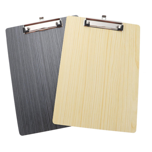 8 pcs Folder Board Plastic Folder Pencils folders Plastic File Folder Clip Boards 8.5x11 a4 Document Holder Writing Base Plate Wooden Writing Board Office Document Clip