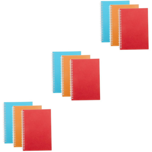 MAGICLULU 9 Pcs notebook for work lined notebook spiral notebook spiral journal spiral memo pads to do list pad small coil notepad planning book aesthetic notebook Stationery supplies