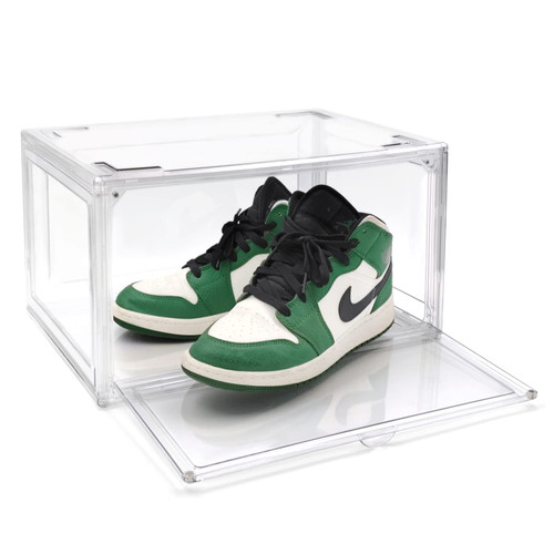 DAYOOH Acrylic Sneaker Shoe Display Case Transparent Sneaker Box Shoe Storage Boxes Clear Plastic Stackable Boot & Shoe Boxes Clear Shoe Organizer Containers with Lids, 1Pack Size 14 DAYOOH Acrylic Sneaker Shoe Display Case Transparent Sneaker Box Shoe Storage Boxes Clear Plastic Stackable Boot & Shoe Boxes Clear Shoe Organizer Containers with Lids, 1Pack Size 14
